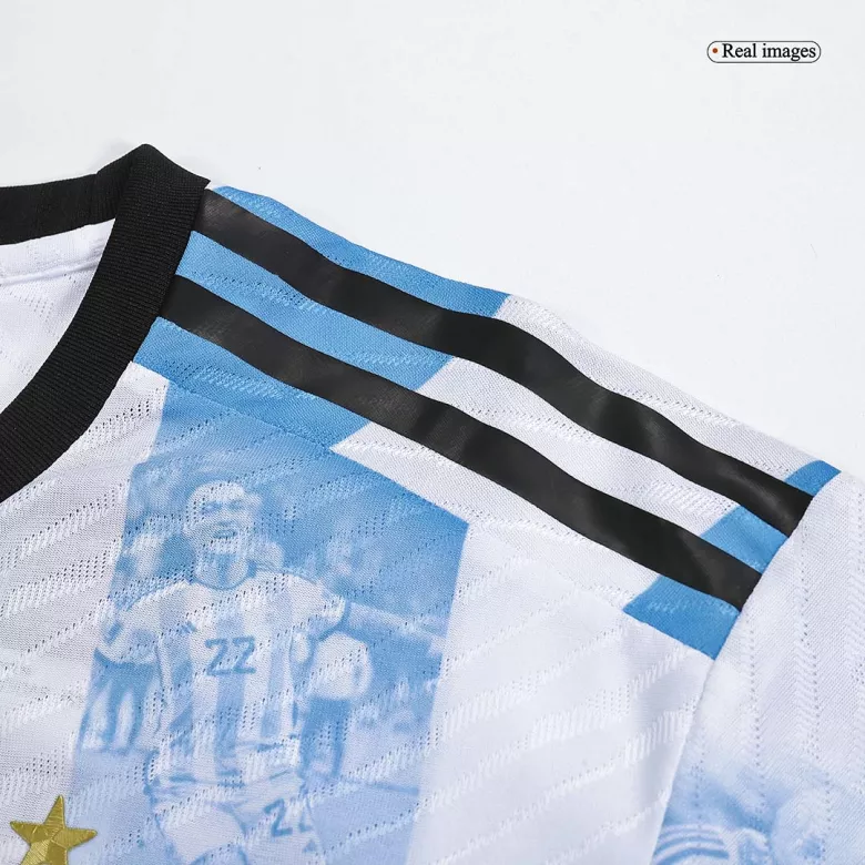 Argentina Three Stars Home Authentic Jersey World Cup 2022-Commemorative - vstockx