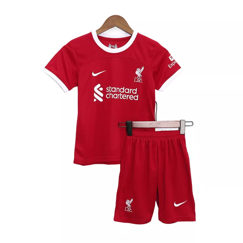 Liverpool Home Kids Jerseys Full Kit 2023/24 - vstockx