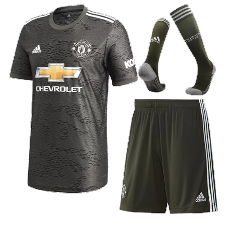 Manchester United Away Kids Soccer Jerseys Kit 2020/21 - vstockx