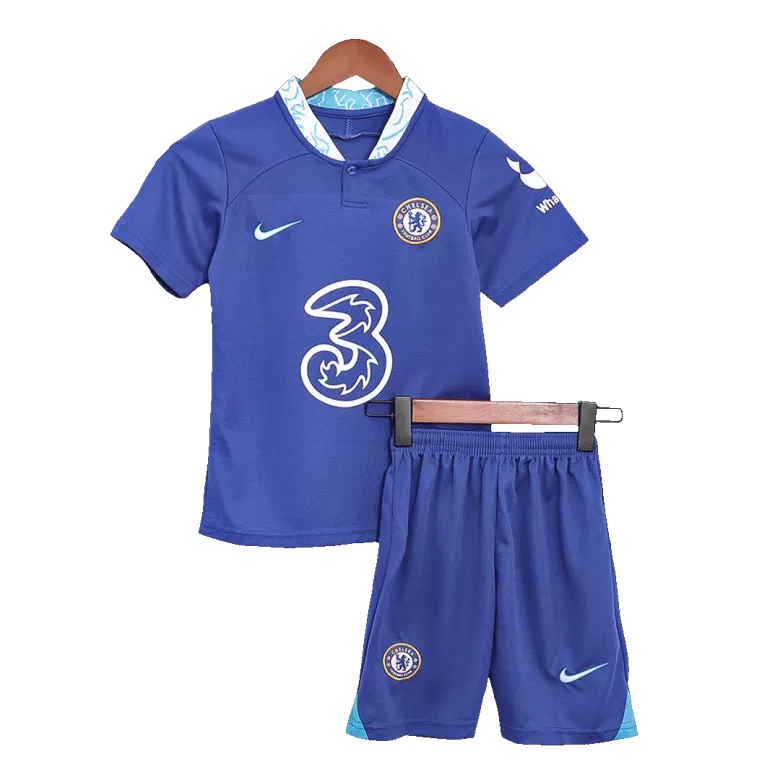 Chelsea Home Kids Soccer Jerseys Kit 2022/23 - vstockx