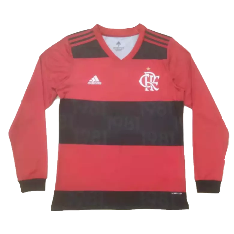 CR Flamengo Home Long Sleeve Soccer Jersey 2021/22              �� - vstockx
