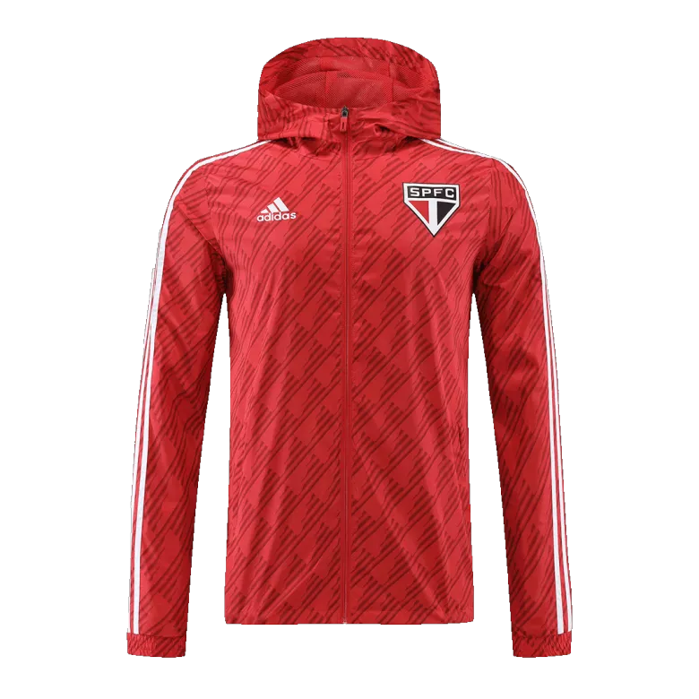 Sao Paulo FC Hoodie Windbreaker Jacket 2022/23 - Red - vstockx