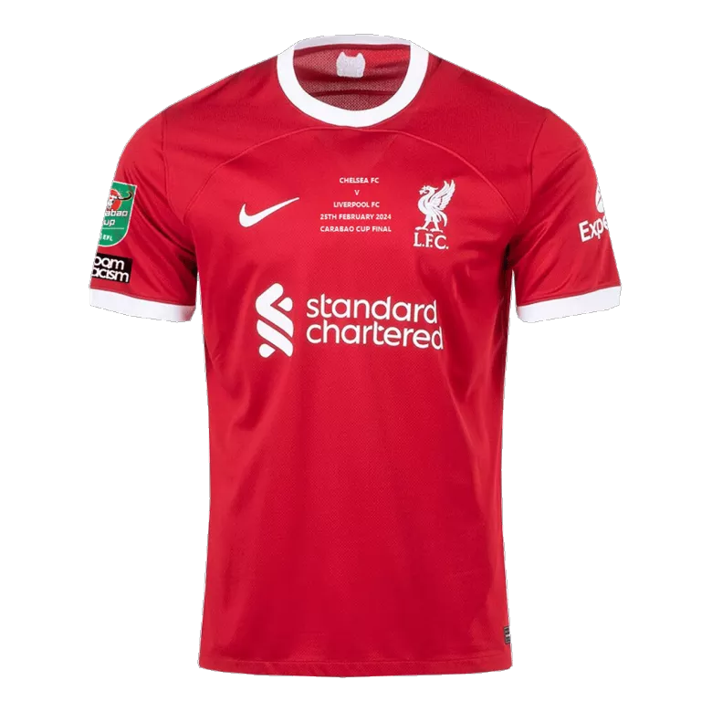 Liverpool Home Carabao Cup Final Soccer Jersey 2023/24 - vstockx