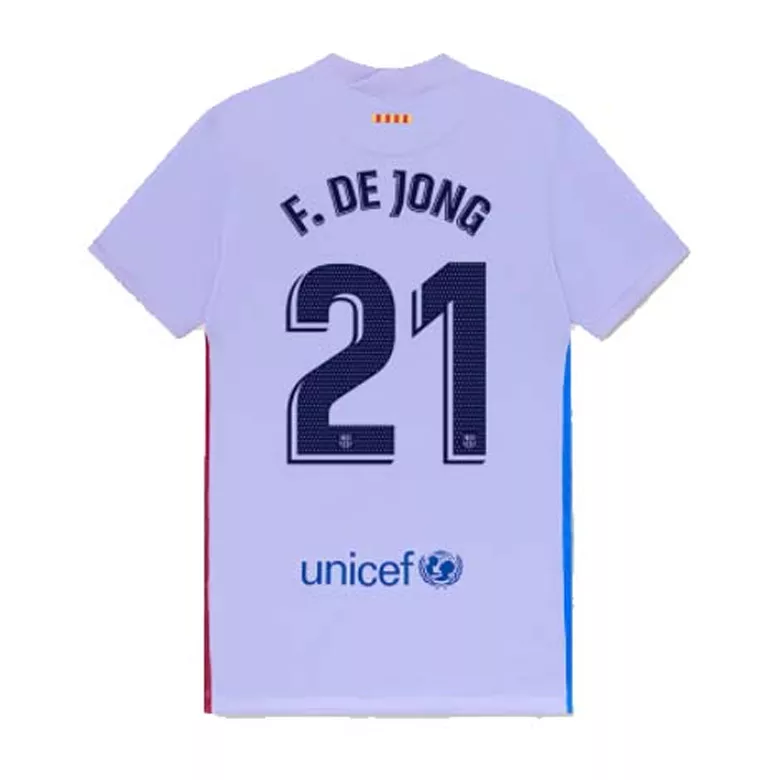 F.DE JONG #21 Barcelona Away Soccer Jersey 2021/22 - vstockx