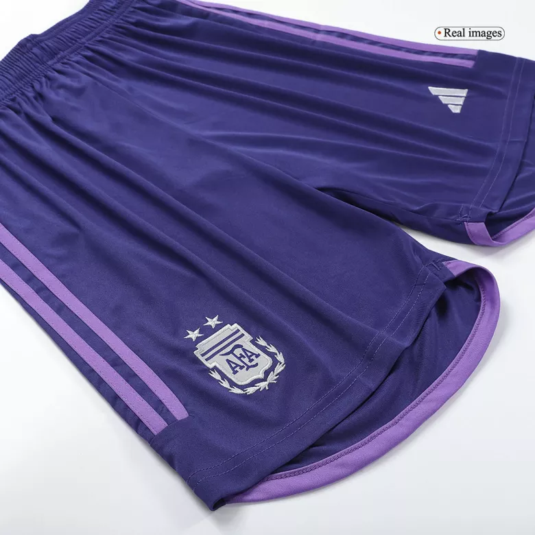 Argentina Away Soccer Shorts 2022 - vstockx