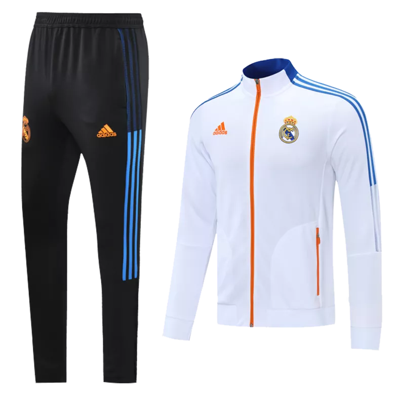 Real Madrid Jacket Tracksuit 2021/22 White - vstockx