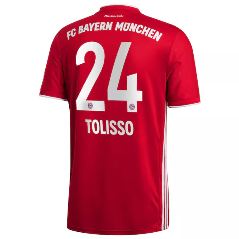 TOLISSO #24 Bayern Munich Home Soccer Jersey 2020/21 - vstockx