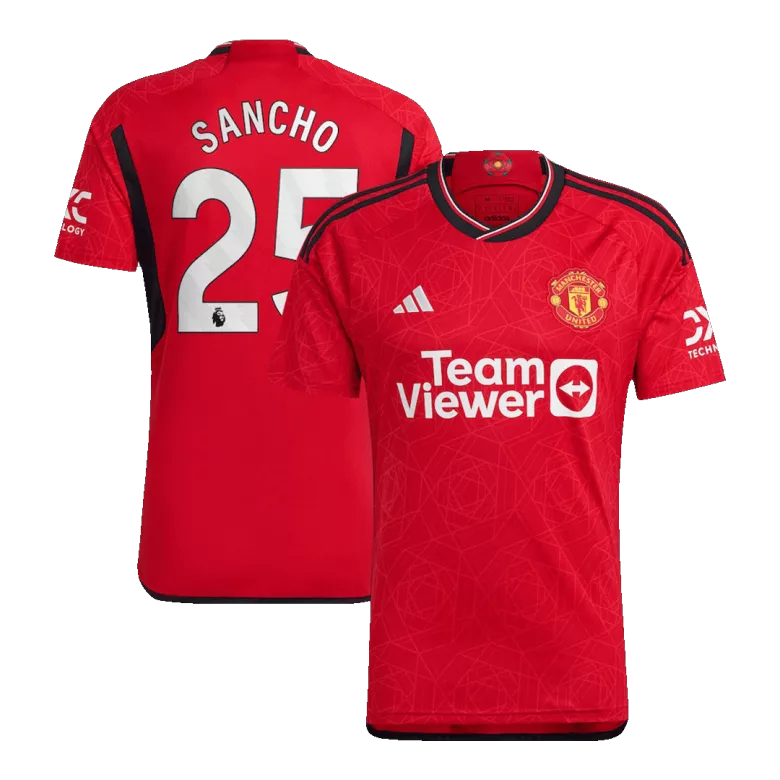 SANCHO #25 Manchester United Home Jersey 2023/24 - vstockx