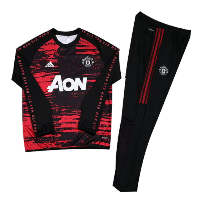 Manchester United Tracksuit 2020/21 Red&Black - vstockx