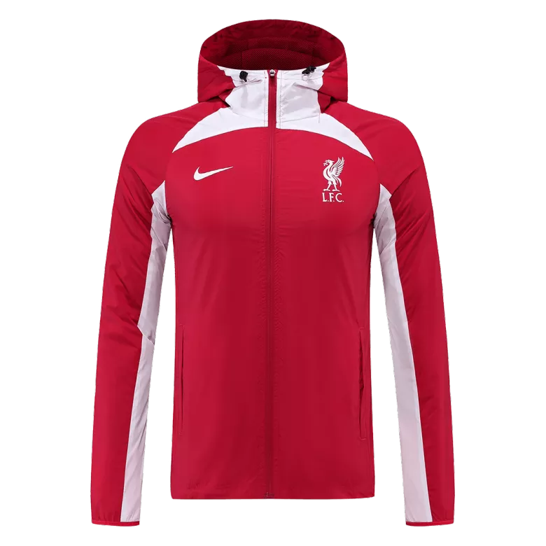 Liverpool Windbreaker Hoodie Jacket 2022/23 - vstockx