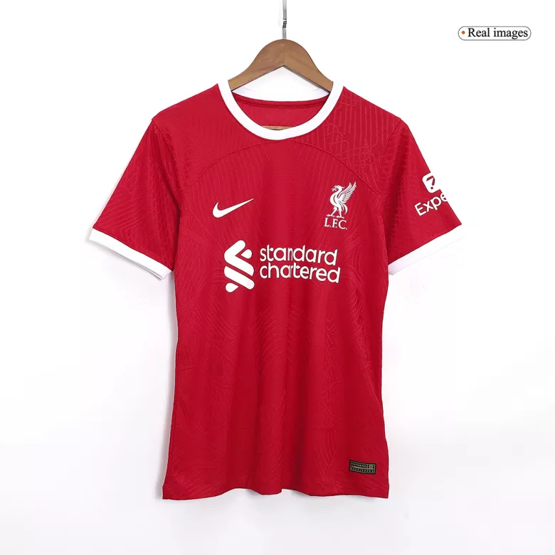 VIRGIL #4 Liverpool Home Authentic Soccer Jersey 2023/24 - vstockx