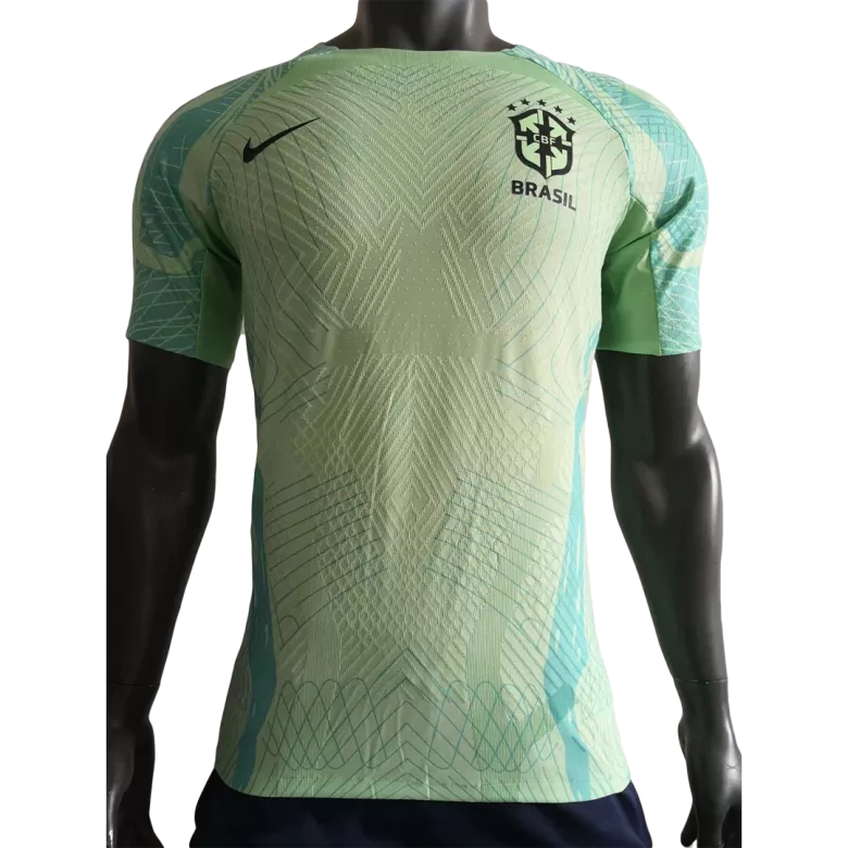 Brazil Pre-Match Authentic Soccer Jersey 2022 - vstockx