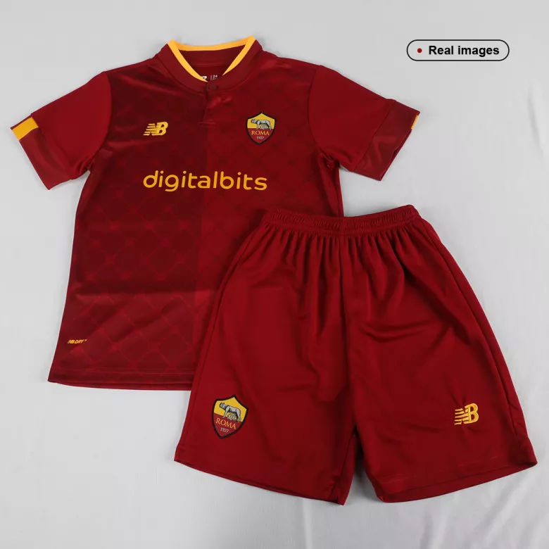 Roma Home Kids Soccer Jerseys Kit 2022/23 - vstockx