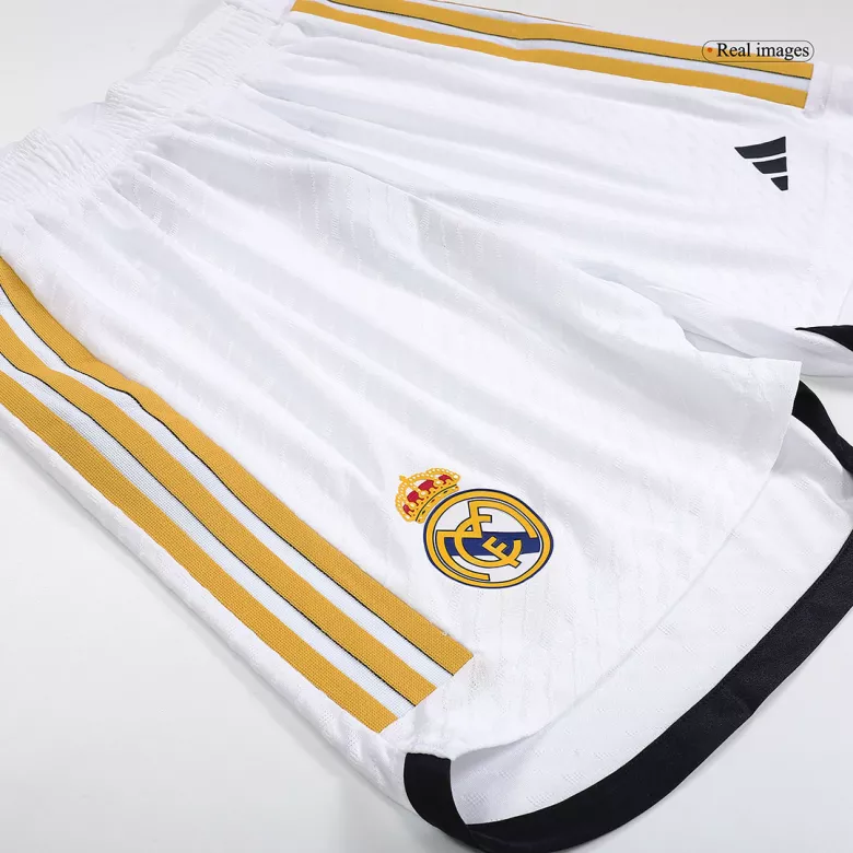 Real Madrid Home Authentic Soccer Shorts 2023/24 - vstockx