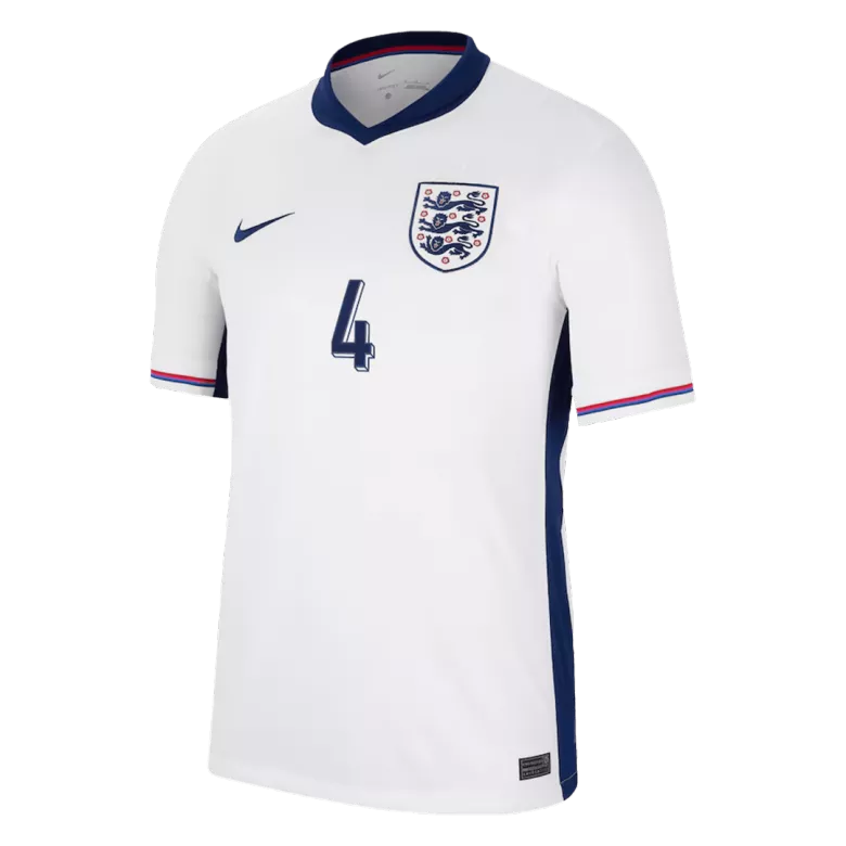 RICE #4 England Home Soccer Jersey EURO 2024 - vstockx