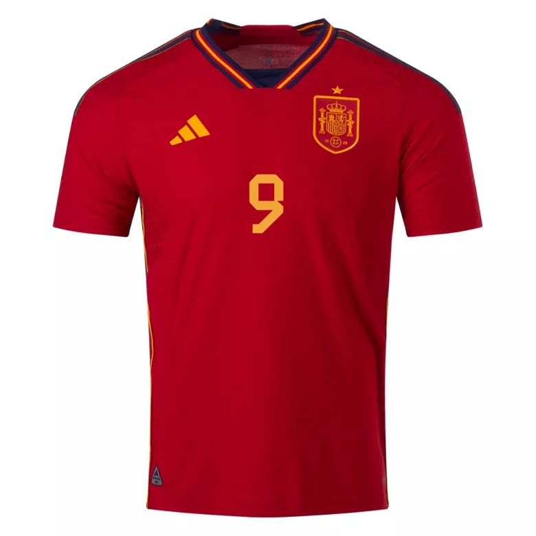 GAVI #9 Spain Home Authentic Jersey World Cup 2022 - vstockx