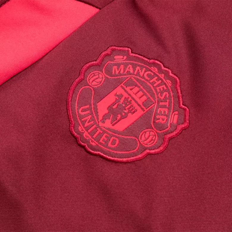 Manchester United 1/4 Zip Tracksuit 2023/24 Red - vstockx