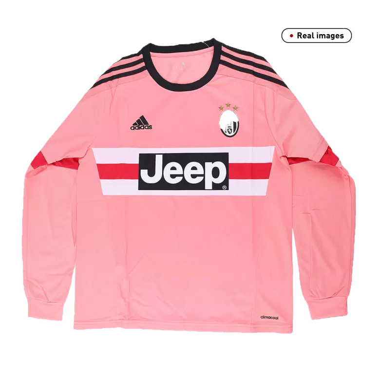 Juventus Away Long Sleeve Soccer Jersey 2015/16 - vstockx