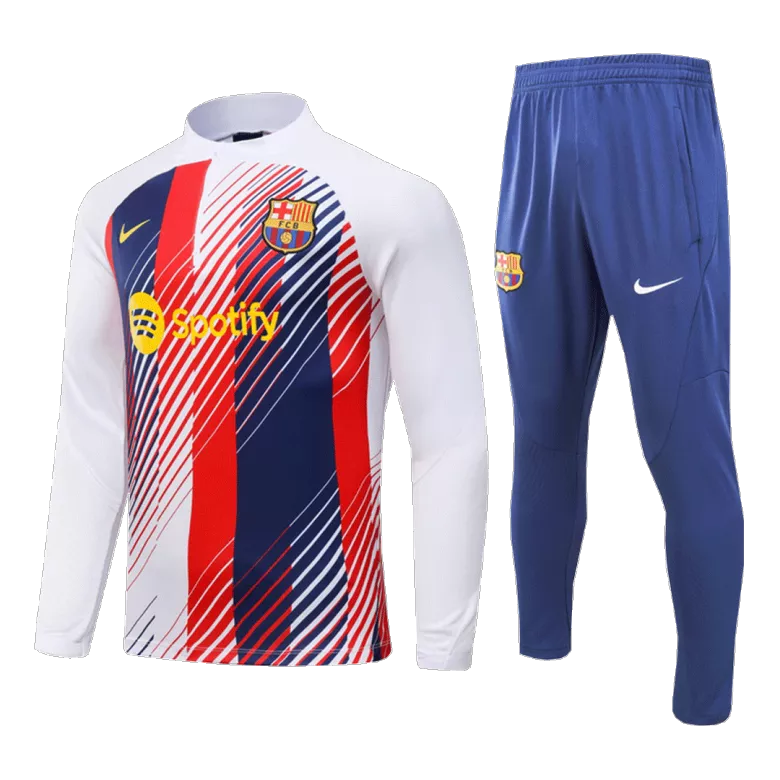 Barcelona 1/4 Zip Tracksuit 2023/24 Blue&Red&White - vstockx