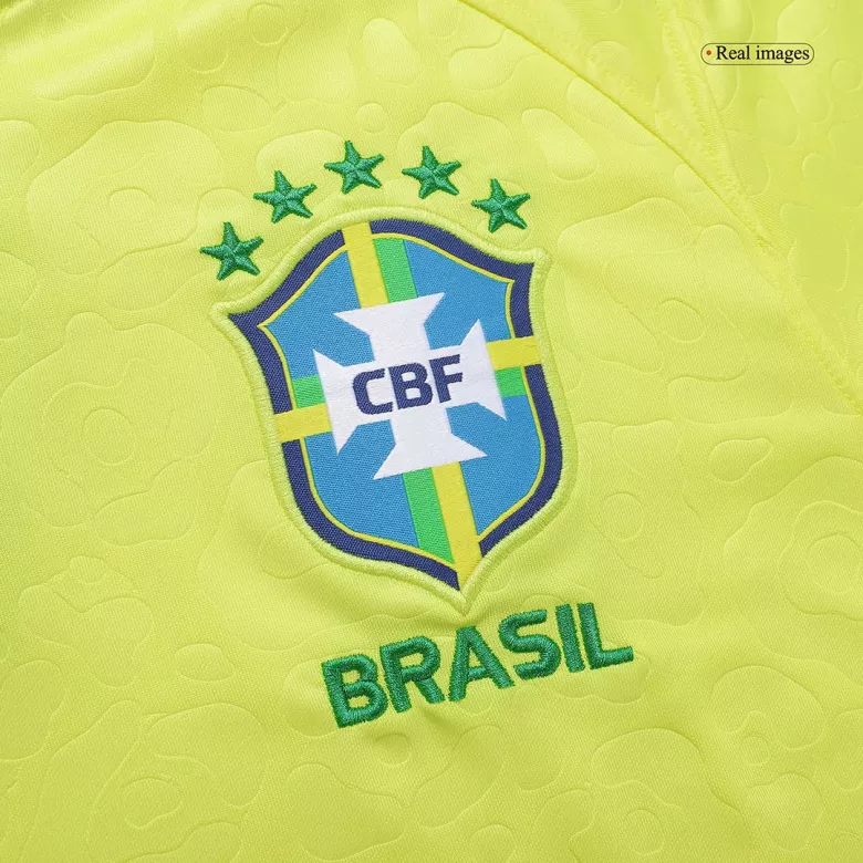 Brazil Home Long Sleeve Soccer Jersey 2022 - vstockx