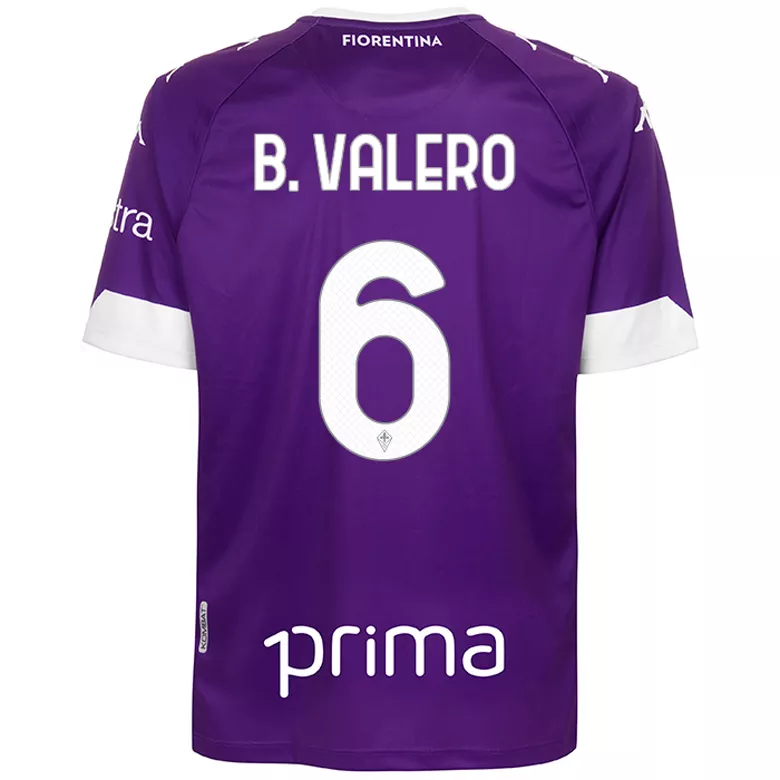 B.VALERO #6 Fiorentina Home Soccer Jersey 2020/21 - vstockx