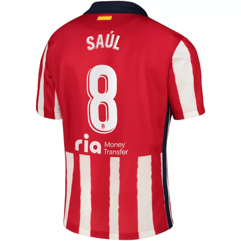 SA�~L #8 Atletico Madrid Home Soccer Jersey 2020/21 - vstockx