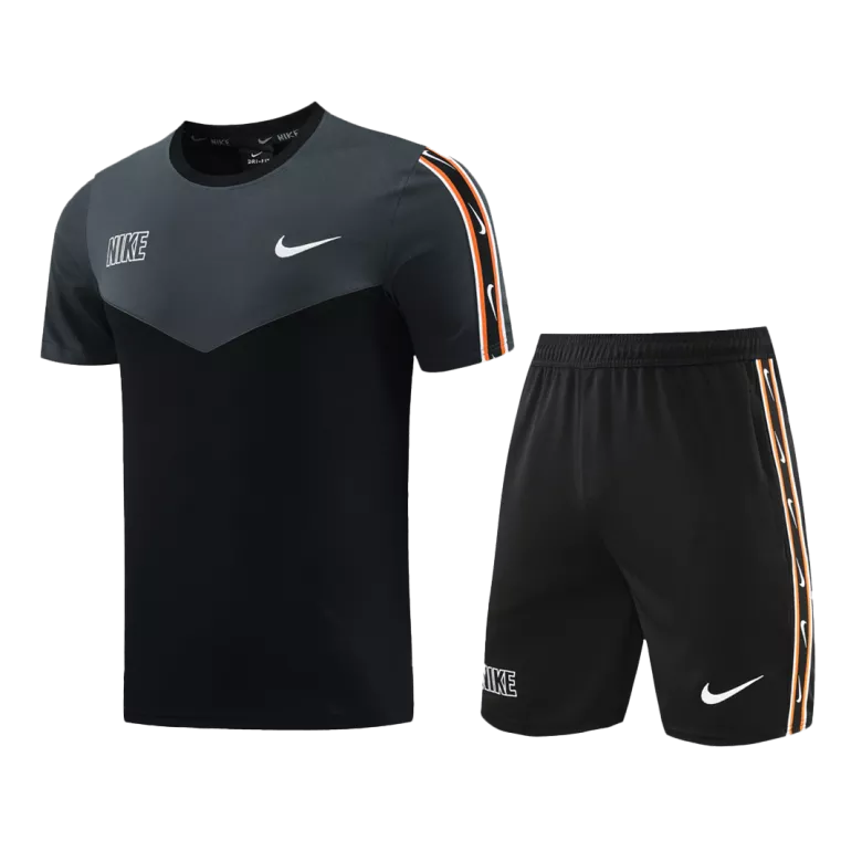NK-ND03 Customize Team Jersey Kit(Shirt+Short) Black&Gray - vstockx