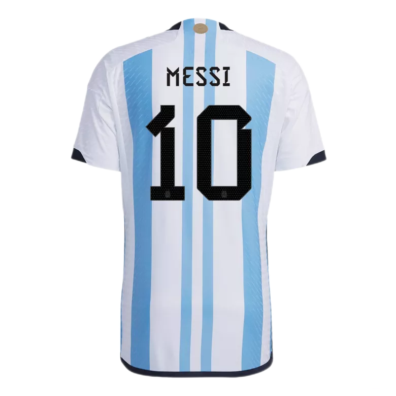 New MESSI #10 Argentina Home World Cup 2022 Champion Authentic Jersey - vstockx