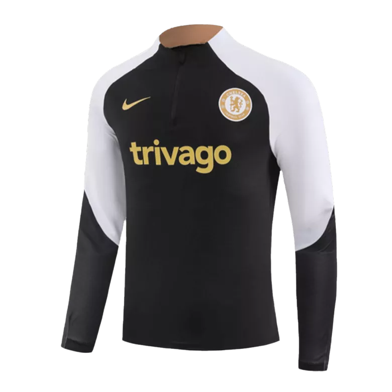 Chelsea 1/4 Zip Tracksuit 2023/24 Black - vstockx