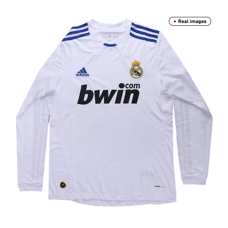 Vintage Soccer Jersey Real Madrid Home Long Sleeve 2010/11 - vstockx