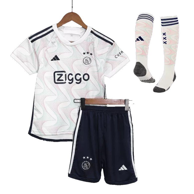 Ajax Away Kids Jerseys Full Kit 2023/24 - vstockx