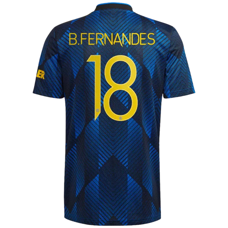 B.FERNANDES #18 Manchester United Third Away Jersey 2021/22 - vstockx