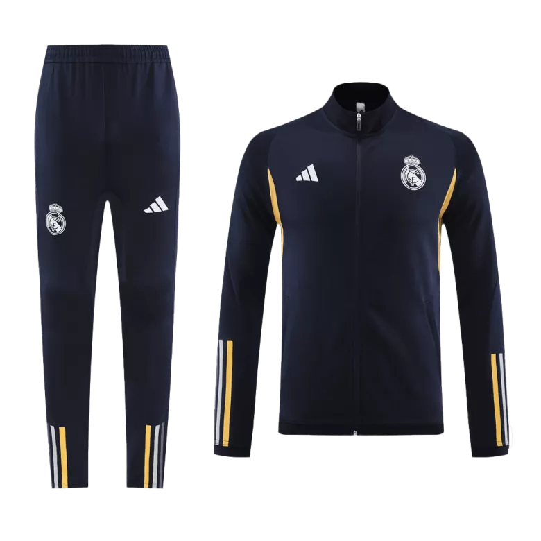 Real Madrid Jacket Tracksuit 2023/24 Navy - vstockx
