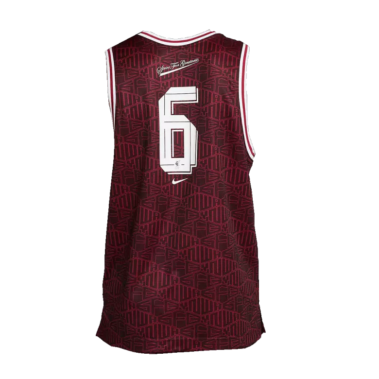 Liverpool x LeBron James #6 Sleeveless Top 2022/23 Black&Red - vstockx