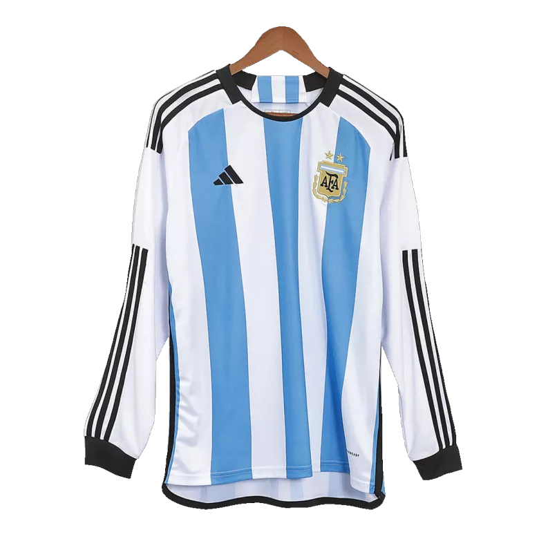 Argentina Home Long Sleeve Soccer Jersey 2022 - vstockx