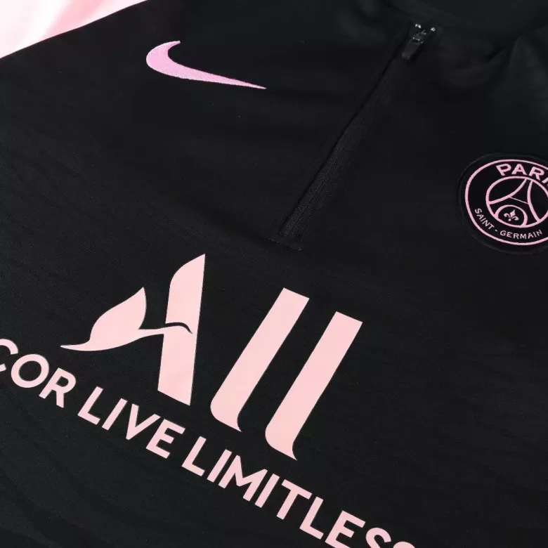 PSG 1/4 Zip Tracksuit 2021/22 Black&Pink - vstockx