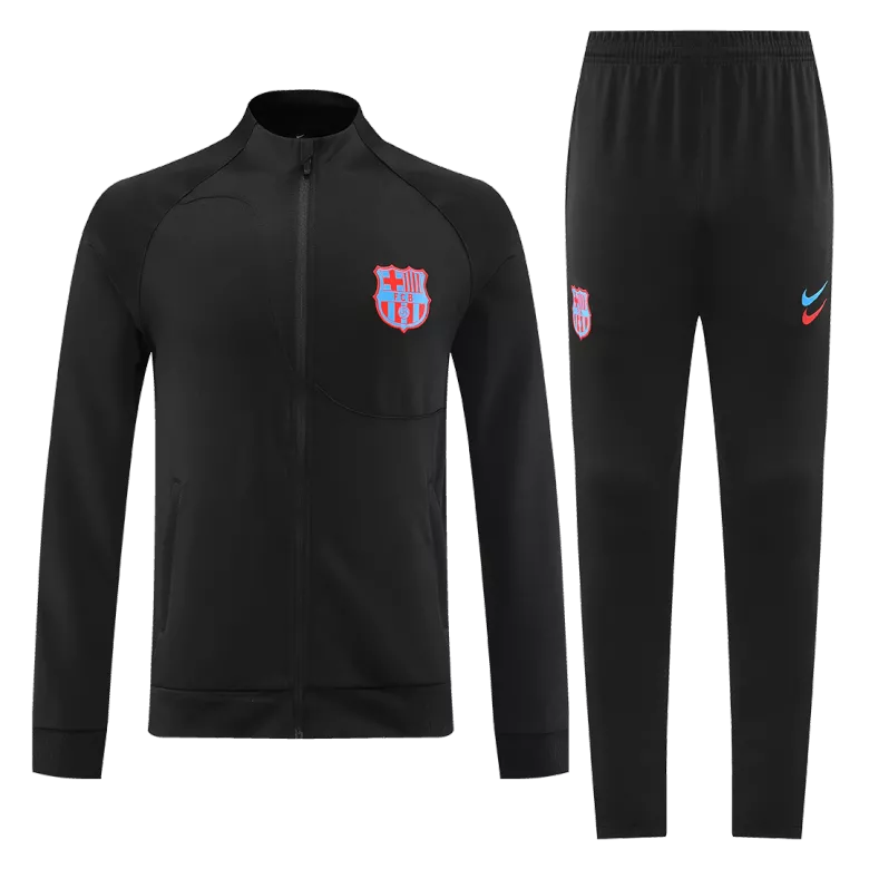 Barcelona Jacket Tracksuit 2022/23 Black - vstockx