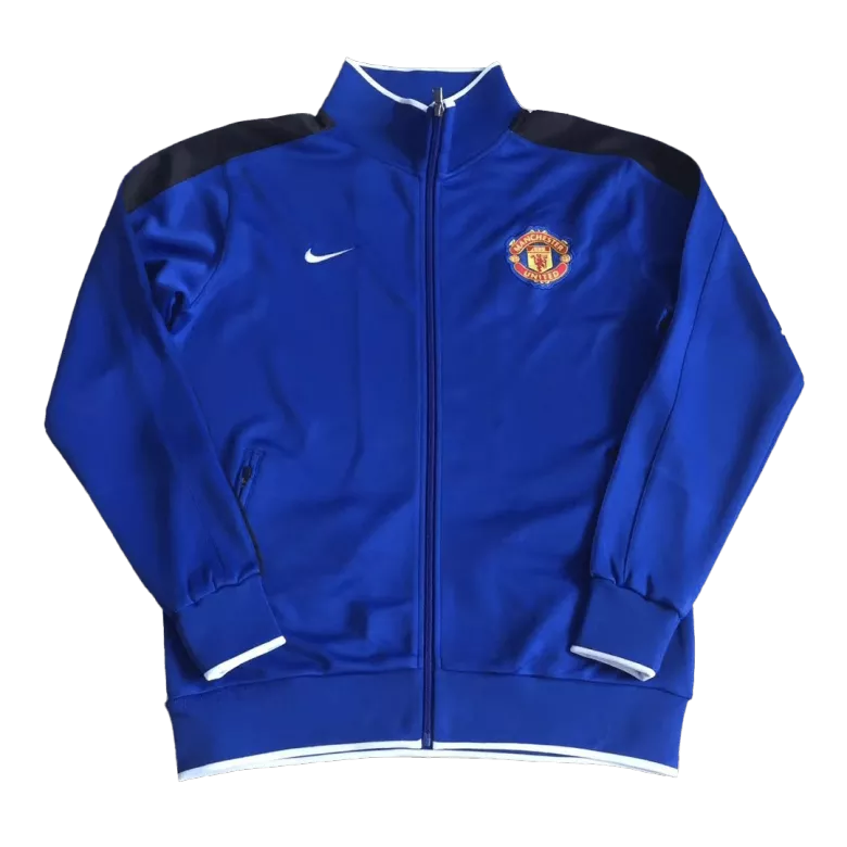 Vintage Manchester United Track Jacket 2010 - Blue - vstockx