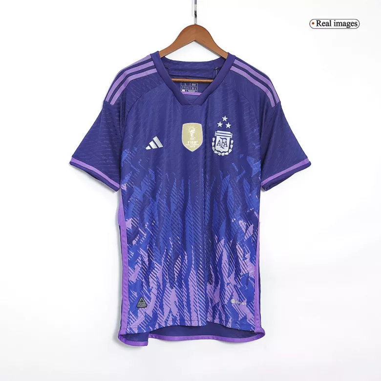 Argentina Three Stars Away Authentic Jersey World Cup 2022 - vstockx