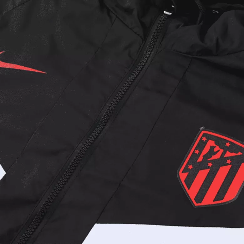 Atletico Madrid Hoodie Windbreaker Jacket 2022/23 - Black - vstockx