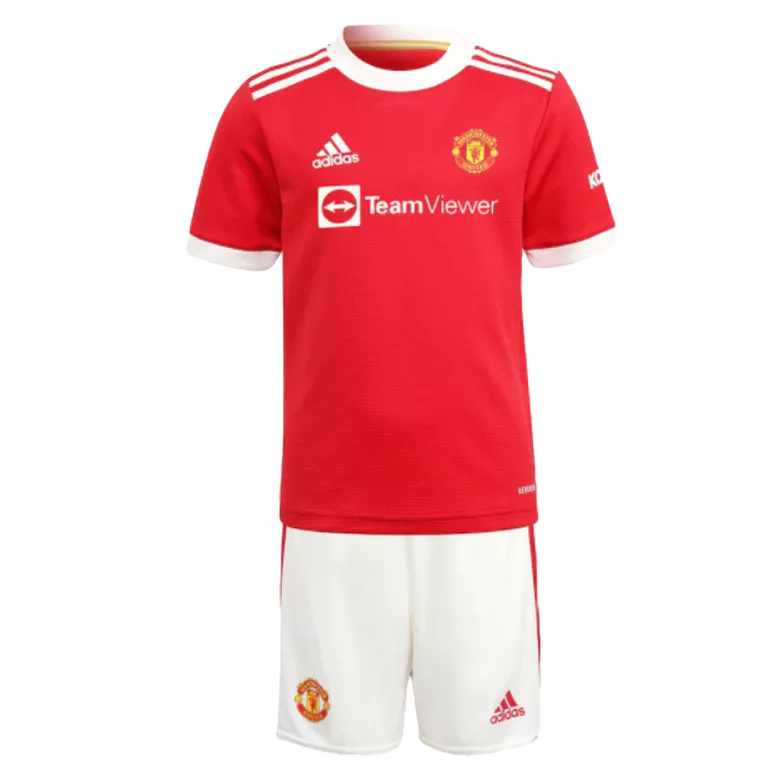 RONALDO #7 Manchester United Home Kids Soccer Jerseys Kit 2021/22 - vstockx