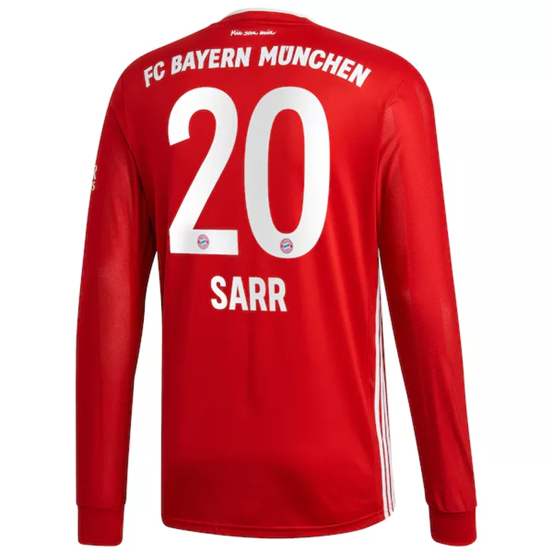 SARR #20 Bayern Munich Home Long Sleeve Soccer Jersey 2020/21 - vstockx