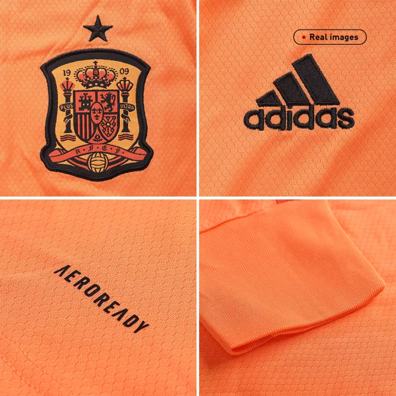 Spain Goalkeeper Long Sleeve Soccer Jersey 2020 - vstockx