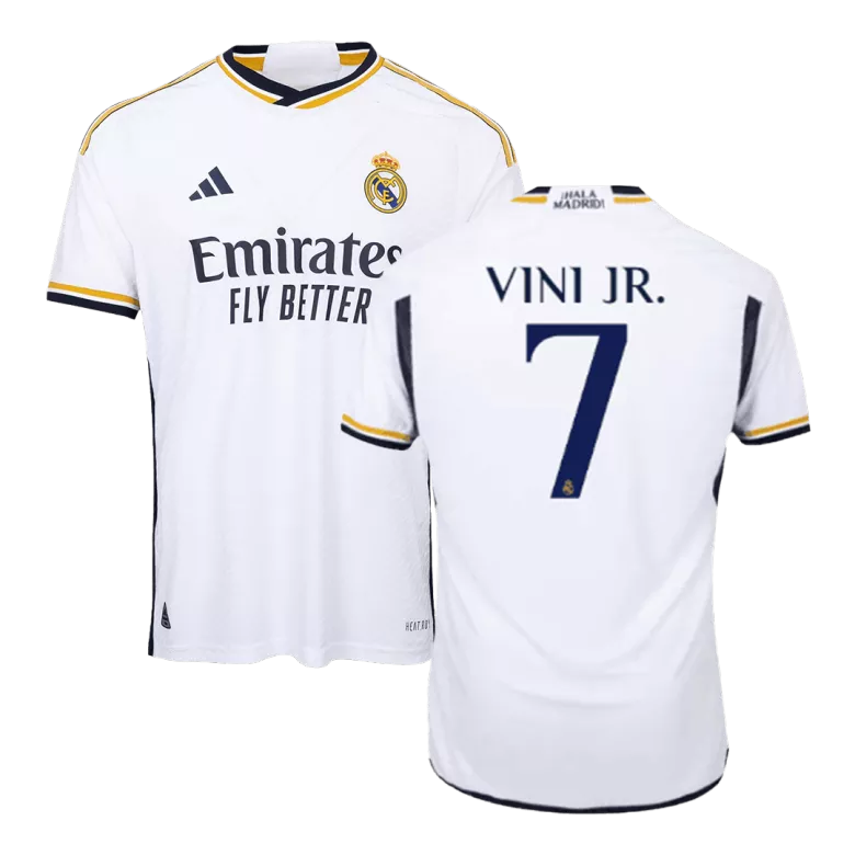 VINI JR. #7 Real Madrid Home Authentic Jersey 2023/24 - vstockx