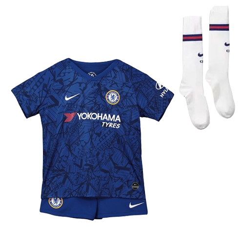 Chelsea Home Kids Soccer Jerseys Kit 2019/20 - vstockx