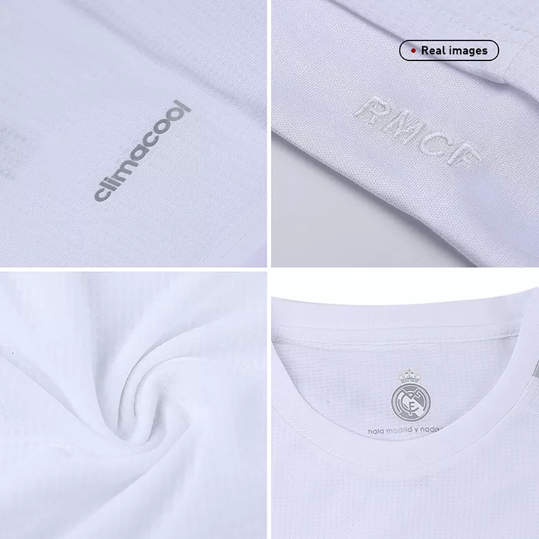 Real Madrid Home Long Sleeve Soccer Jersey 2015/16 - vstockx