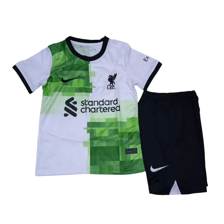 Liverpool Away Kids Jerseys Full Kit 2023/24 - vstockx