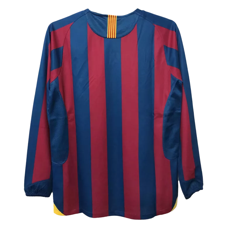 Vintage Soccer Jersey Barcelona Home Long Sleeve 2005/06 - vstockx