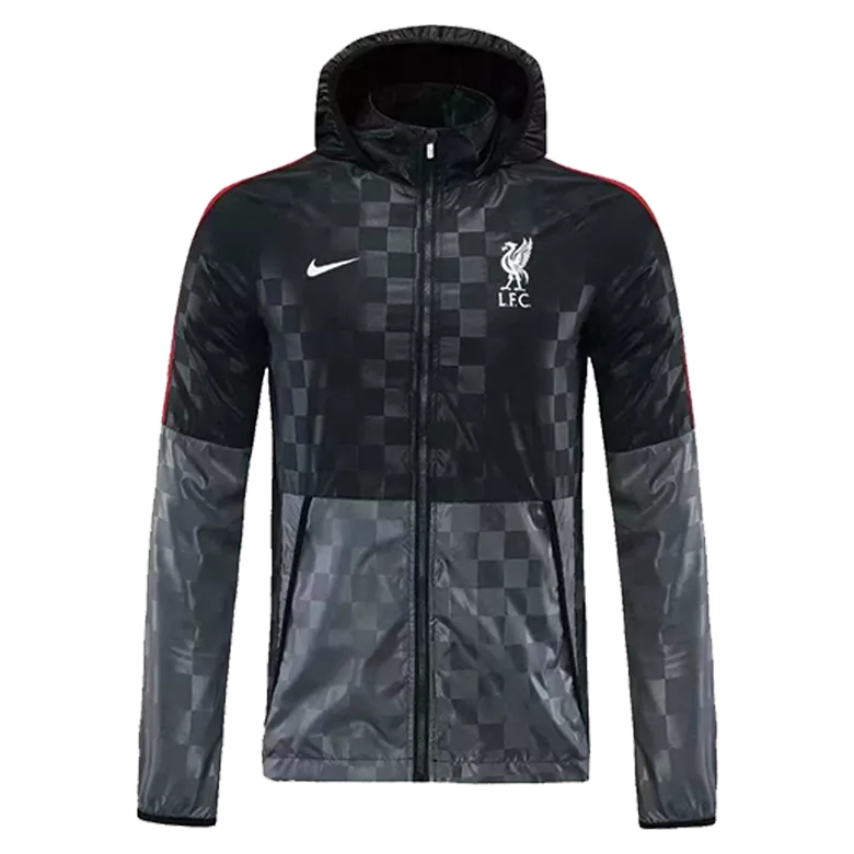 Liverpool Hoodie Windbreaker Jacket 2021/22 - Black              �� - vstockx