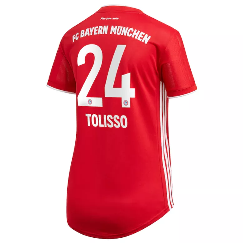 TOLISSO #24 Bayern Munich Home Soccer Jersey 2020/21 Women - vstockx